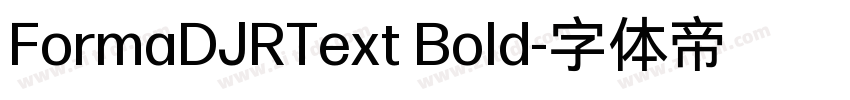 FormaDJRText Bold字体转换